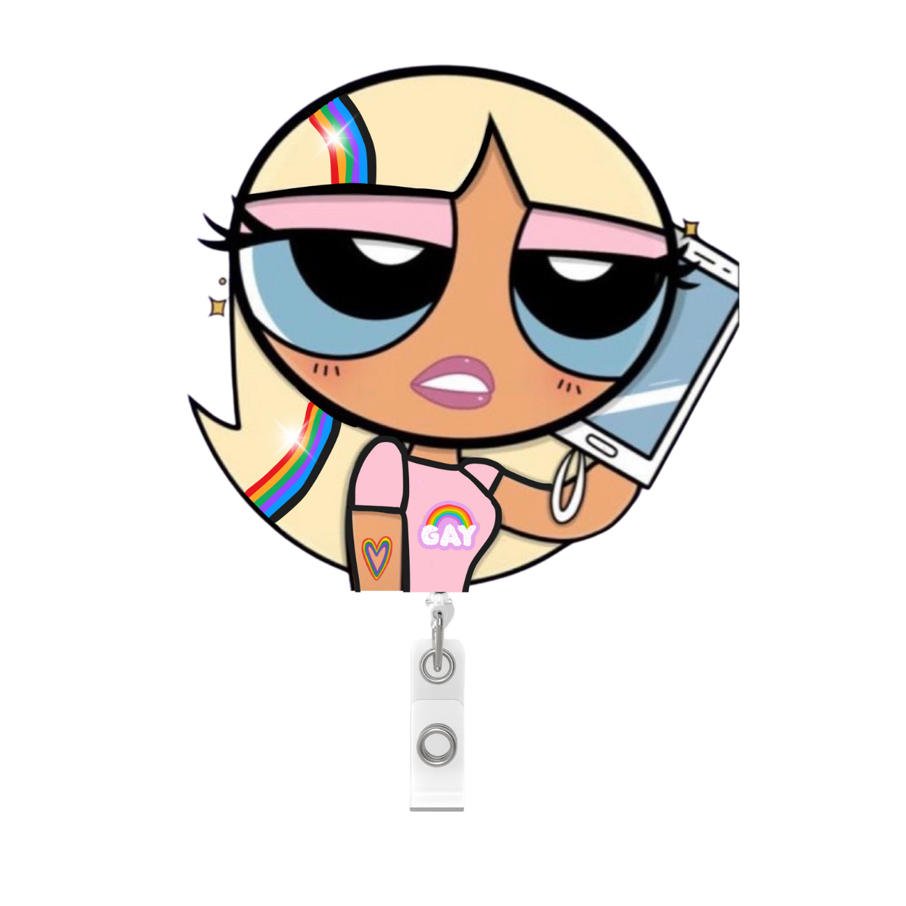 NEW! LGBTQ+IA Badges- Pride Purrfect