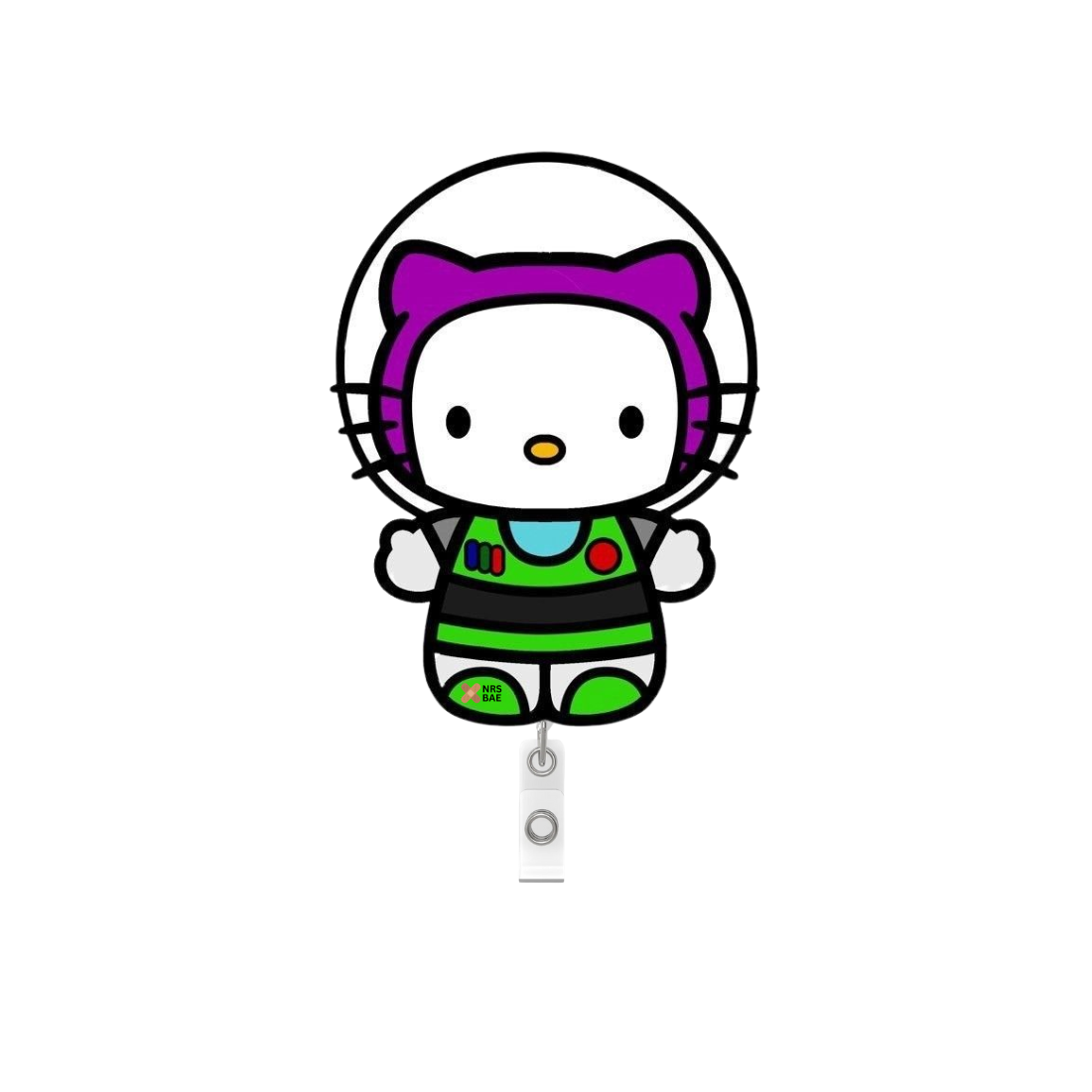 HELLO KITTY BADGES- Buzz Lightyear Kitty