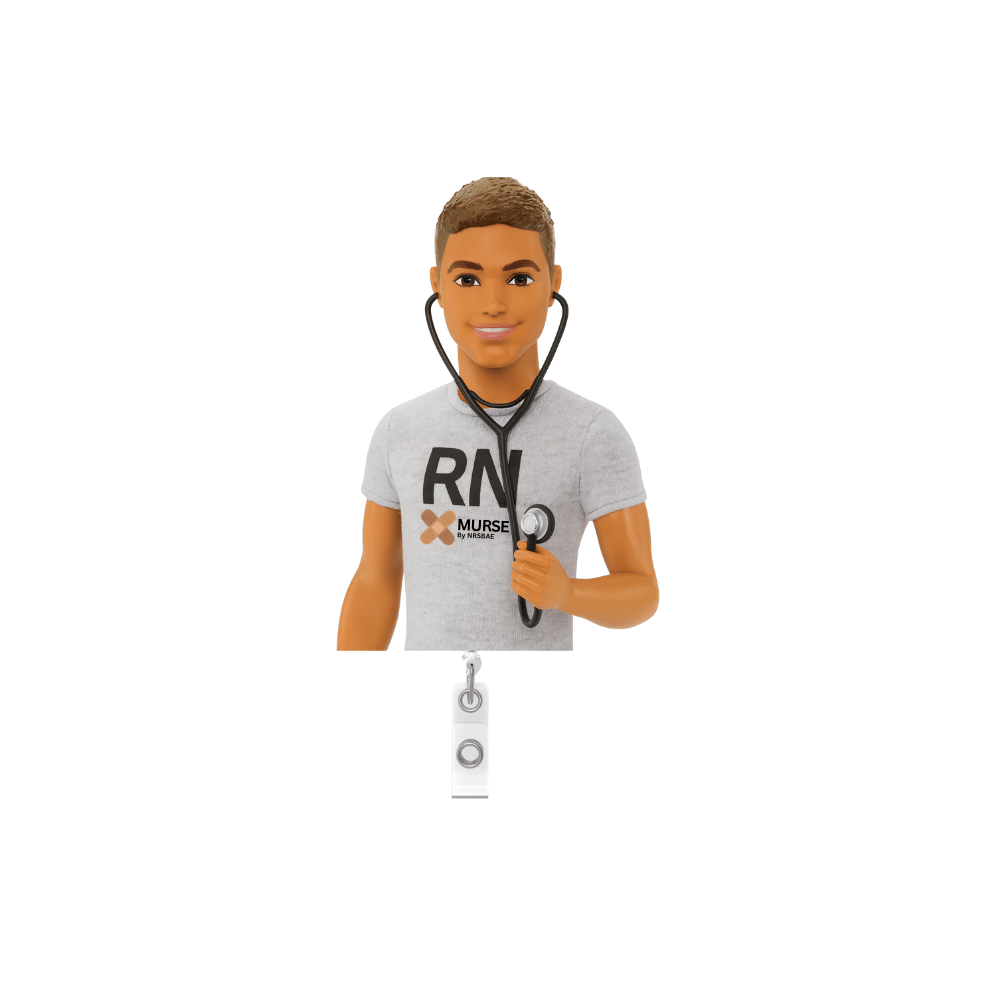 KEN DOLL Badge Reel- Murse Ken