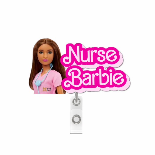 NEW! BARBIE Badge Reel- SHE Saves