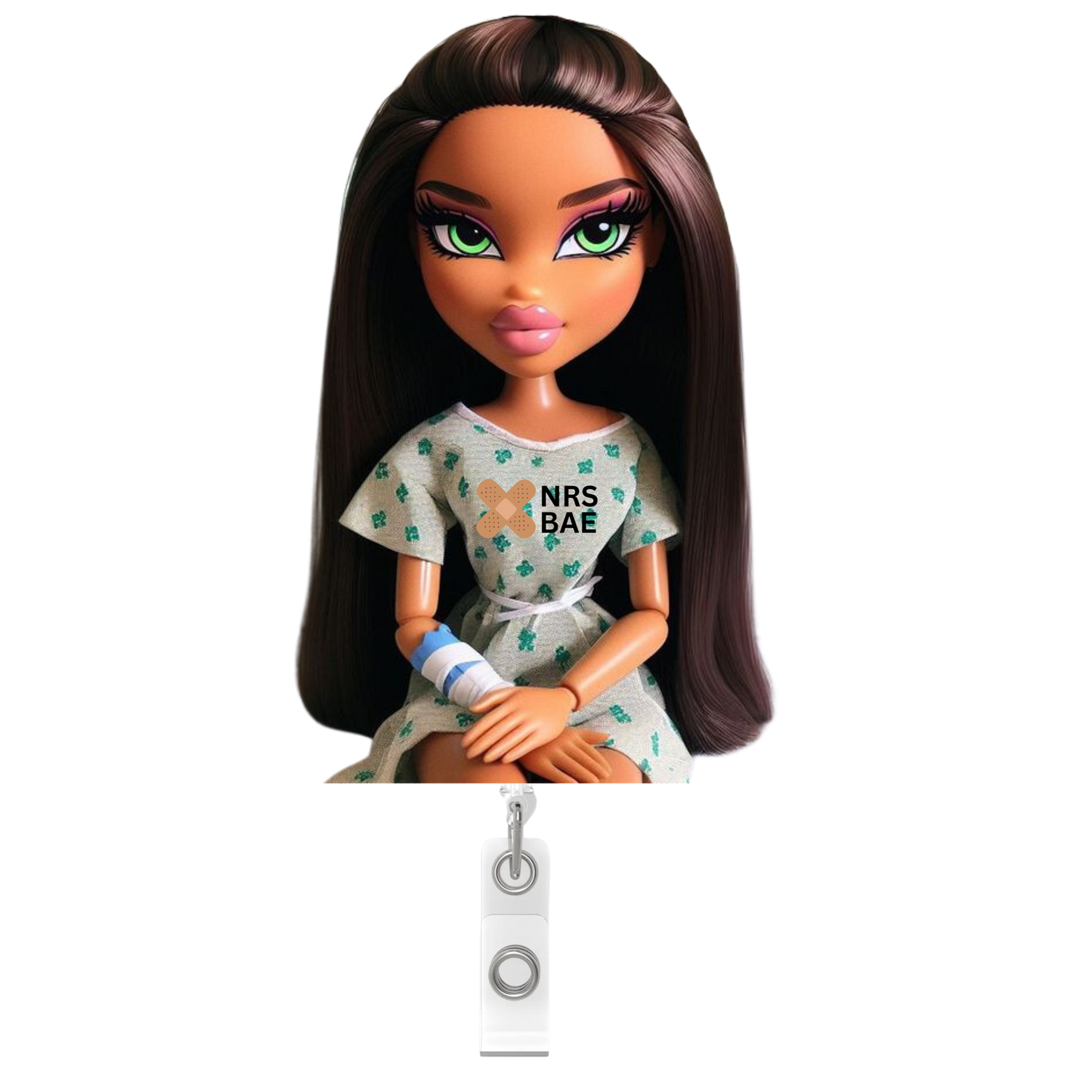 NEW! BRATZ DOLL PATIENT Badge Reel- Code Blue Cutie
