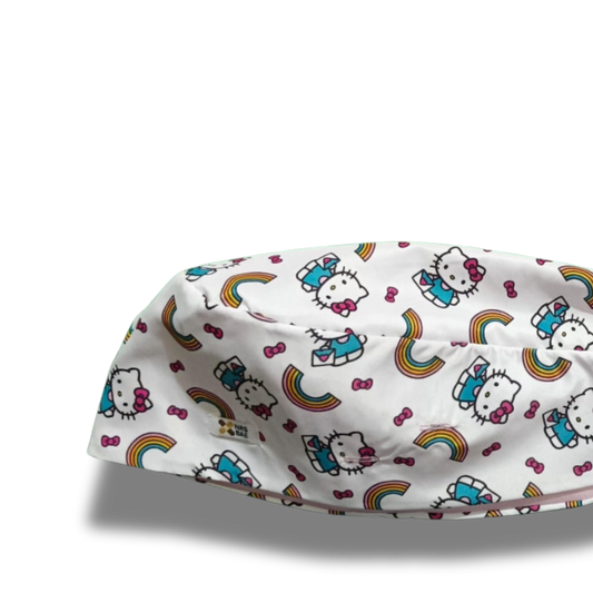 HELLO KITTY SCRUB CAPS | RAINBOW KITTY