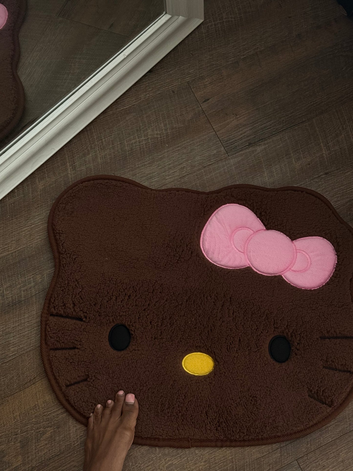 Hello Kitty Rug- Chocolate Kitty