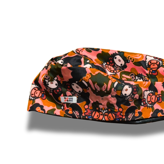 NEW! HELLO KITTY SCRUB CAPS | Fire Camo