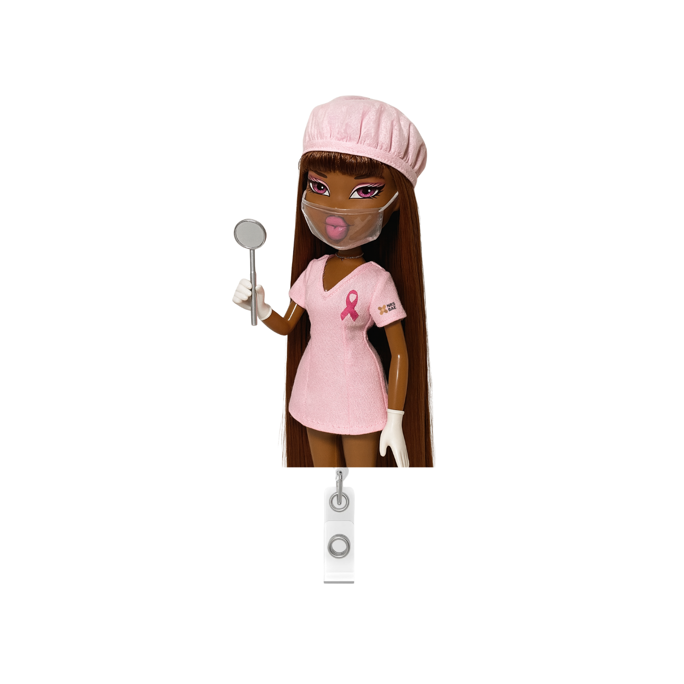 Bratz Bae Badge Reel- Pink Boss Bae Dental