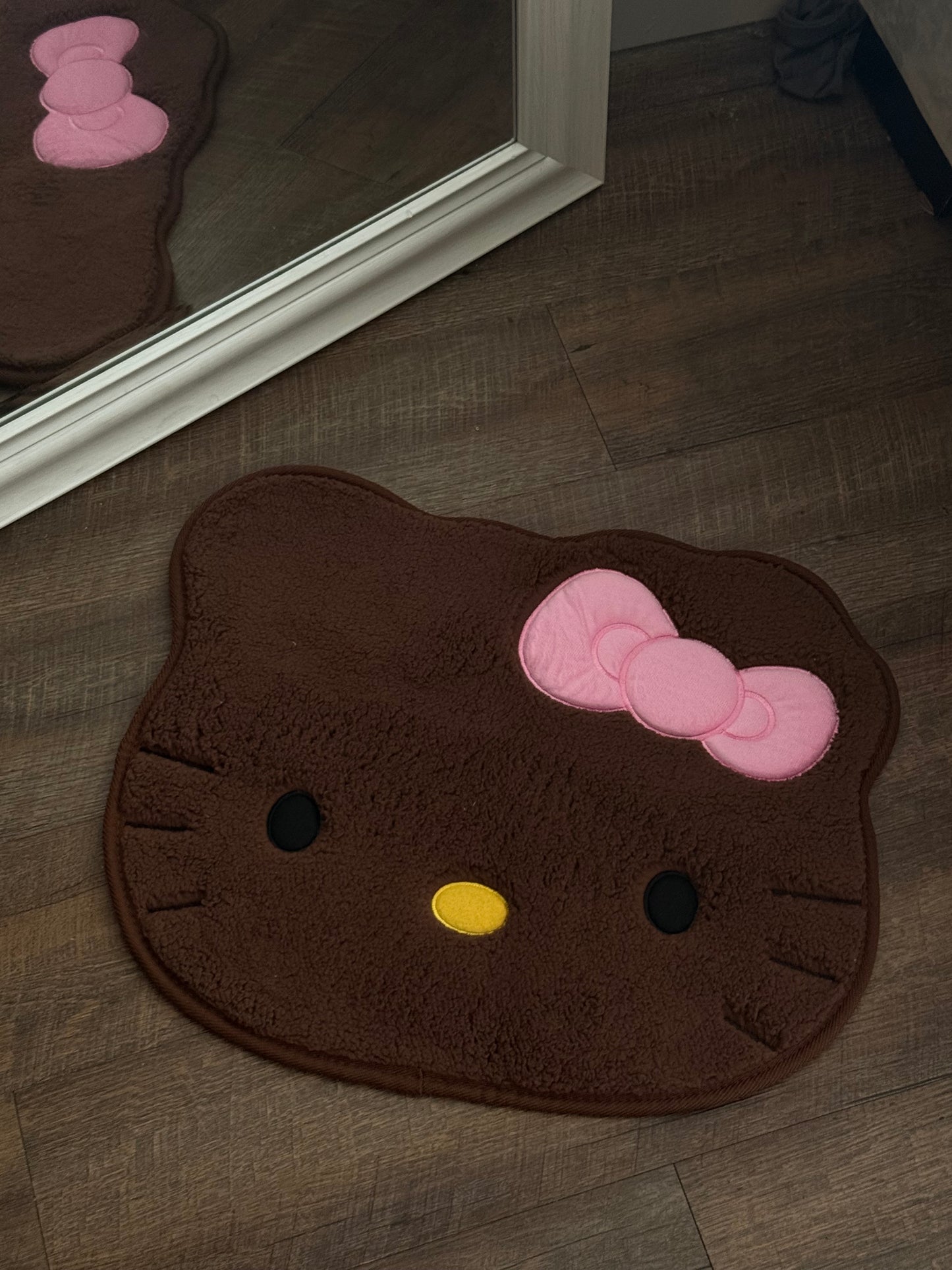 Hello Kitty Rug- Chocolate Kitty