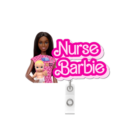 NEW! BARBIE Badge Reel-  That Baby Nurse