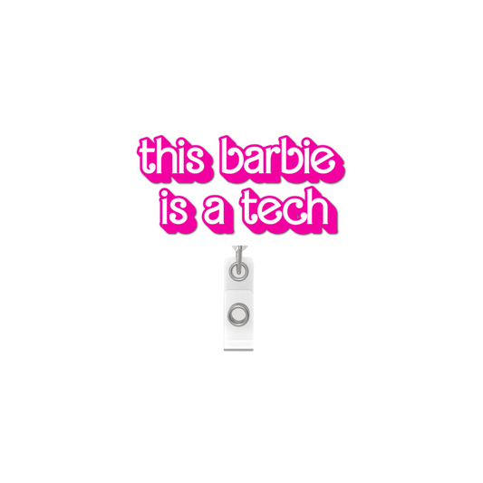 NEW! BARBIE Badge Reel- TECH Barbie