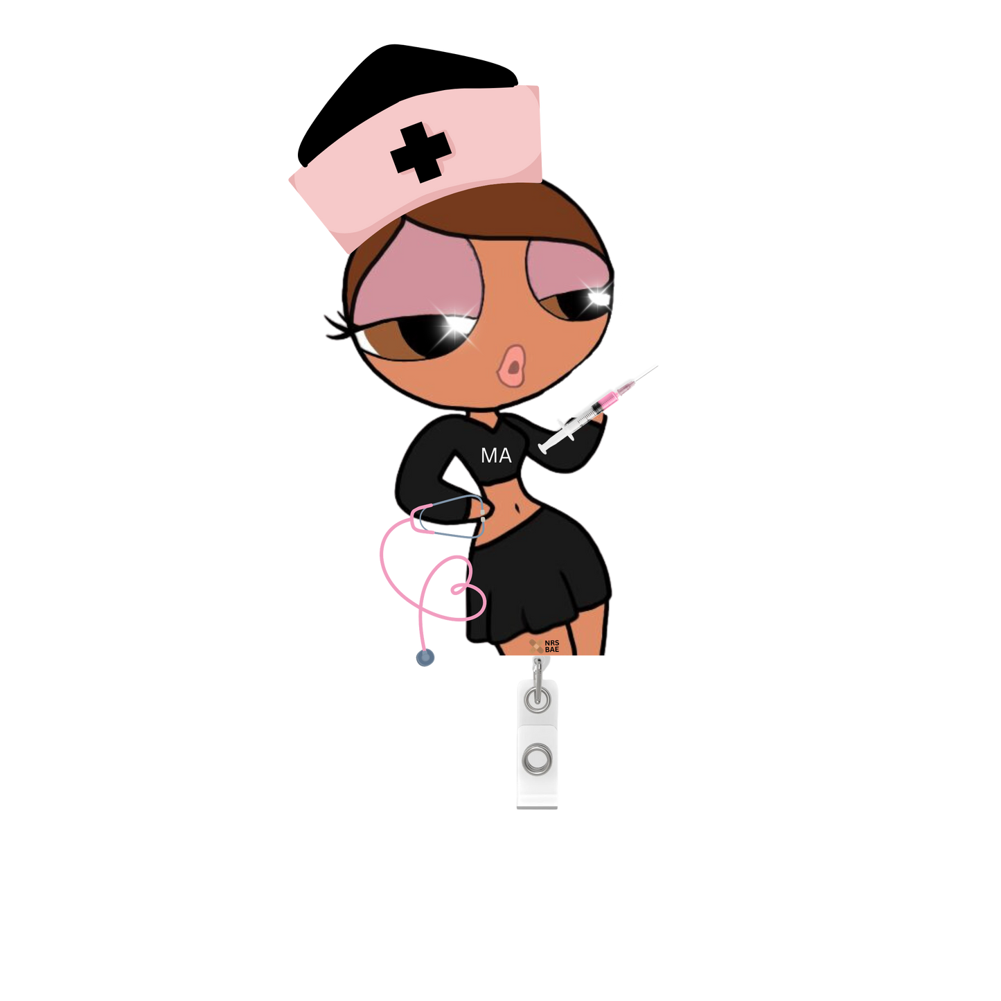 NEW! POWERPUFF GIRL Badge Reel- Miss MA