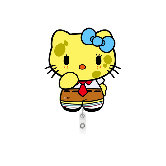 HELLO KITTY BADGES- Spongebob Kitty