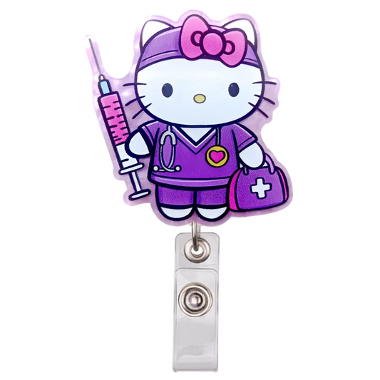 Rescue Kitty- Badge Reel