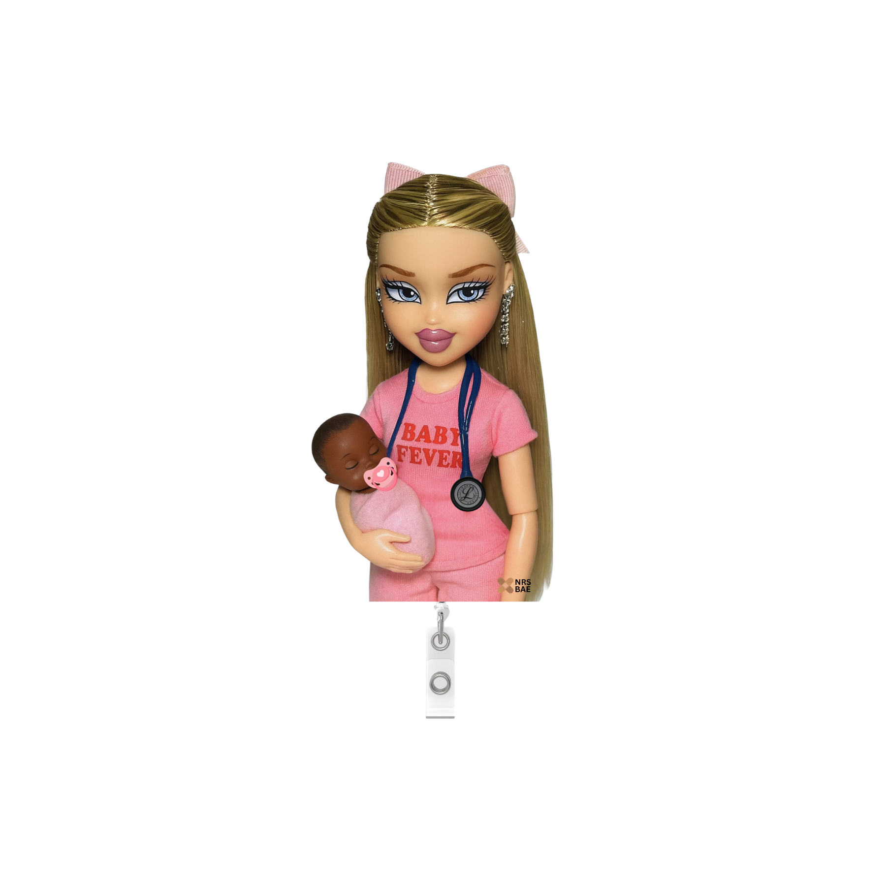 NEW! Bratz Bae Badge Reel- NICU Hunny™