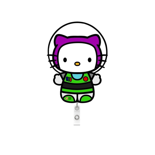 HELLO KITTY BADGES- Buzz Lightyear Kitty