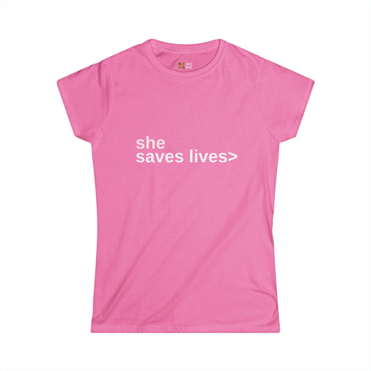 SHE SAVES LIVES COTTON JERSEY