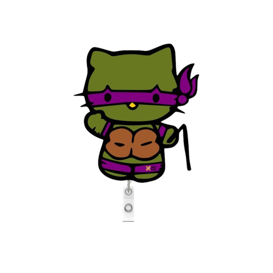 HELLO KITTY BADGES- Ninja Turle Kitty