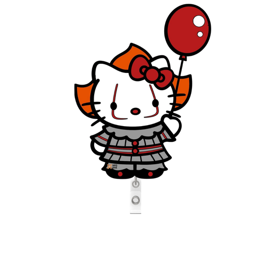 HELLO KITTY BADGES- Clown Kitty