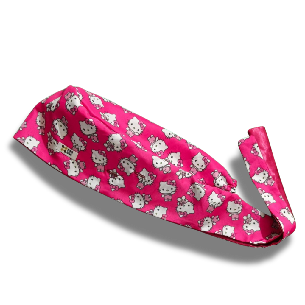 HELLO KITTY SCRUB CAPS | Pink Kitty