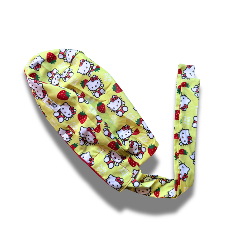 NEW! HELLO KITTY SCRUB CAPS| Berry Berry Cutesy