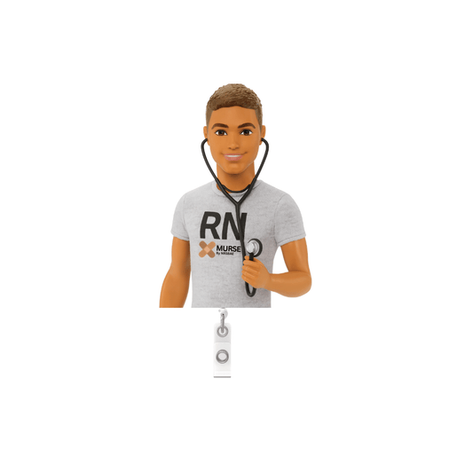 KEN DOLL Badge Reel- Murse Ken