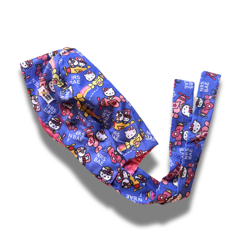 NEW! HELLO KITTY SCRUB CAPS| Travel Kitty