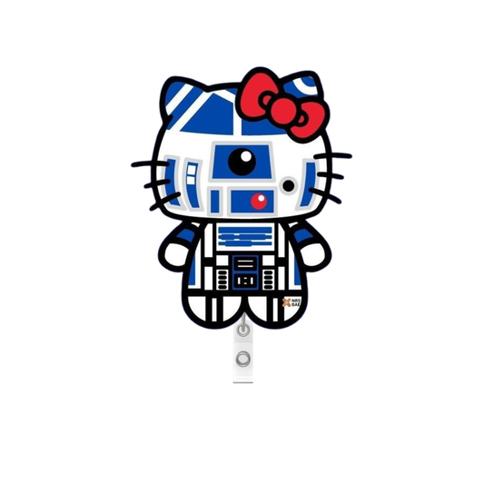 HELLO KITTY BADGES- R2-D2 Kitty
