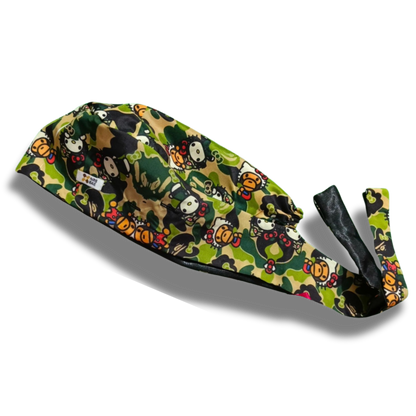 NEW! HELLO KITTY SCRUB CAPS | CAMO Kitty