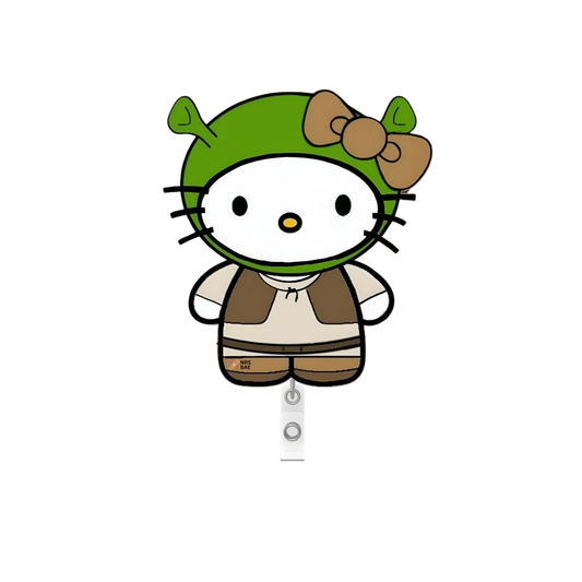 HELLO KITTY BADGES- Shrek Kitty