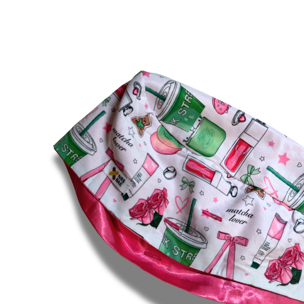 NEW! GIRLY SCRUB CAPS| Matcha Anyone??