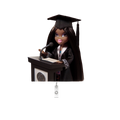NEW! BRATZ GRAD Badge Reel- Grad Keke