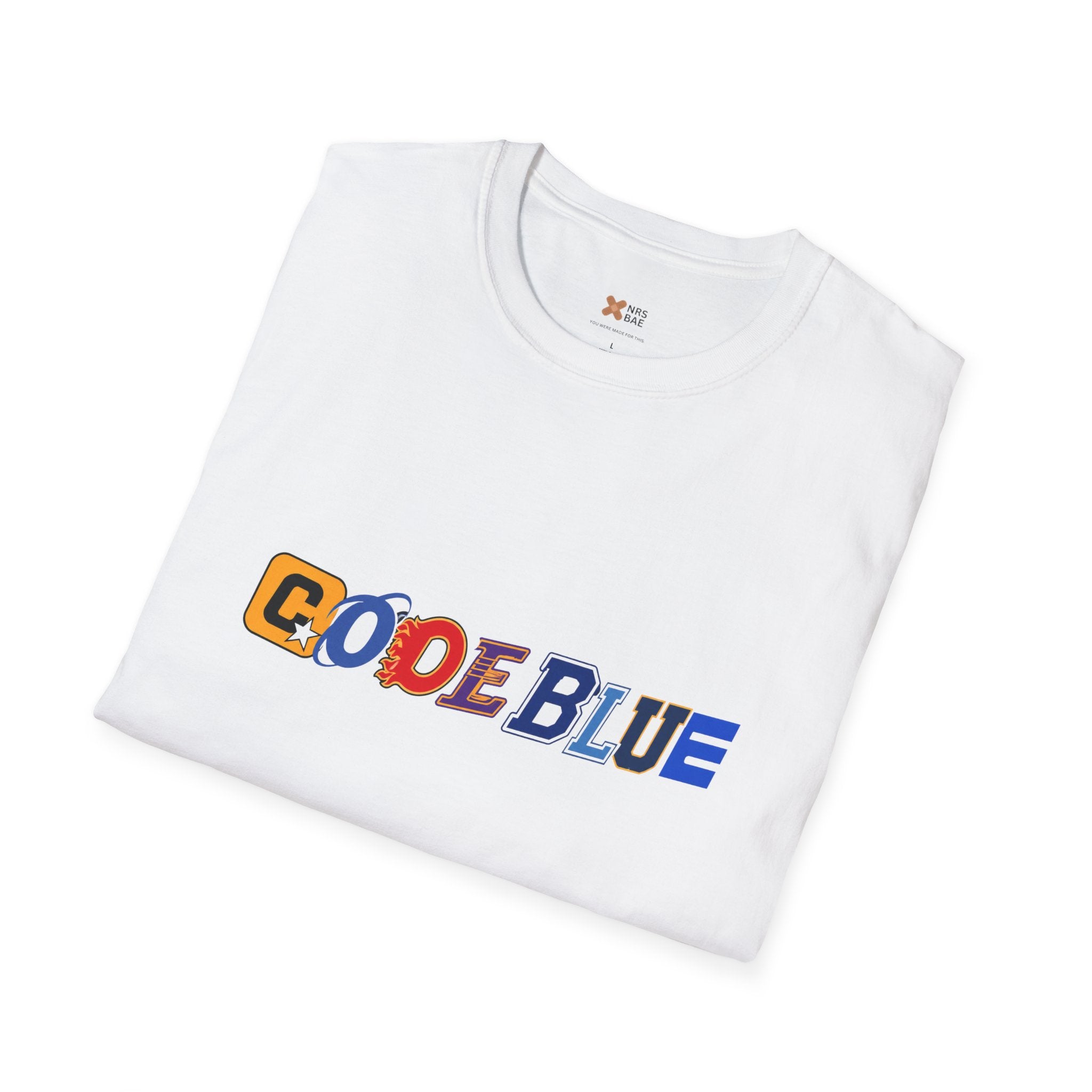 Cotton Tee- CODE Blue