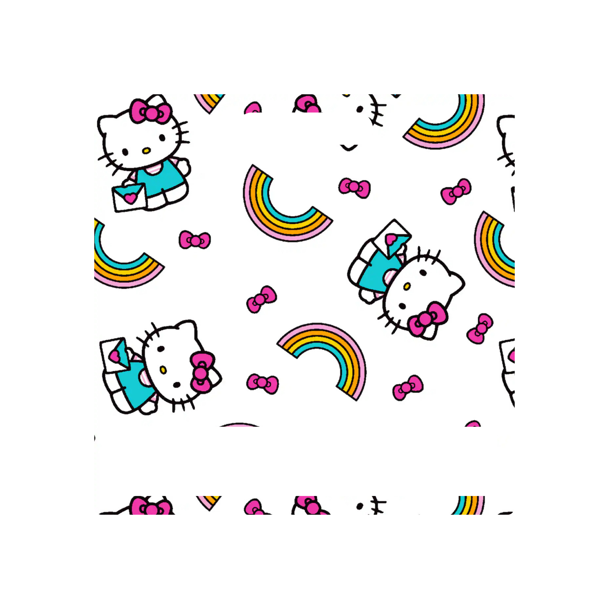 BADGE BUDDY- Rainbow Kitty