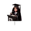 NEW! BRATZ GRAD Badge Reel- Grad Kiara