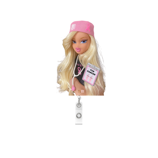 Bratz Bae Badge Reel- Pink Radiology Cutie