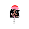 NEW! POWERPUFF GIRL Badge Reel- IV Bae