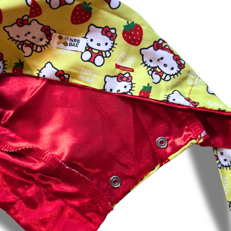 NEW! HELLO KITTY SCRUB CAPS| Berry Berry Cutesy