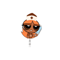 POWERPUFF GIRL Badge Reel-  Stetho Sweetie
