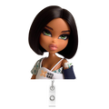 NEW! BRATZ DOLL PATIENT Badge Reel- Behavioral Baddie
