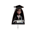 NEW! BRATZ GRAD Badge Reel- Ms. Grad Kee