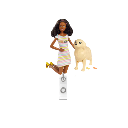 BARBIE Badge Reel- Hot Vet