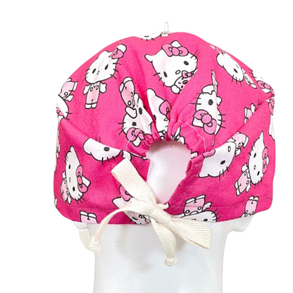 HELLO KITTY SCRUB CAPS | PINK KITTY