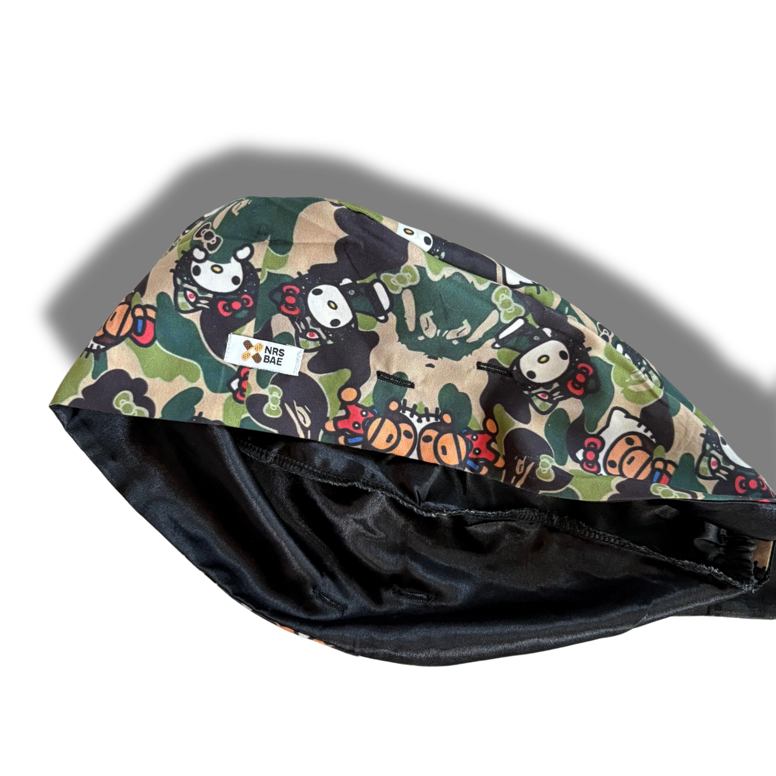 NEW! HELLO KITTY SCRUB CAPS | CAMO Kitty