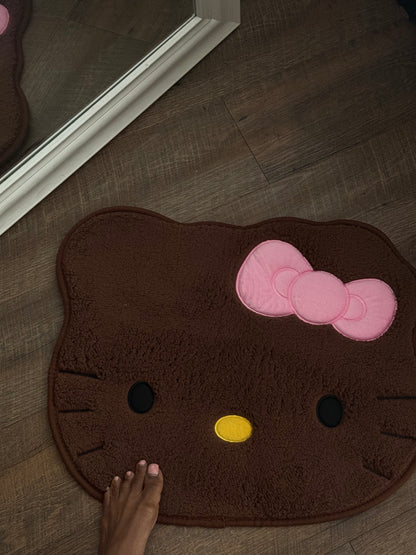 Hello Kitty Rug- Chocolate Kitty