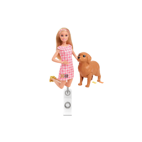 BARBIE Badge Reel- Vet Barbie