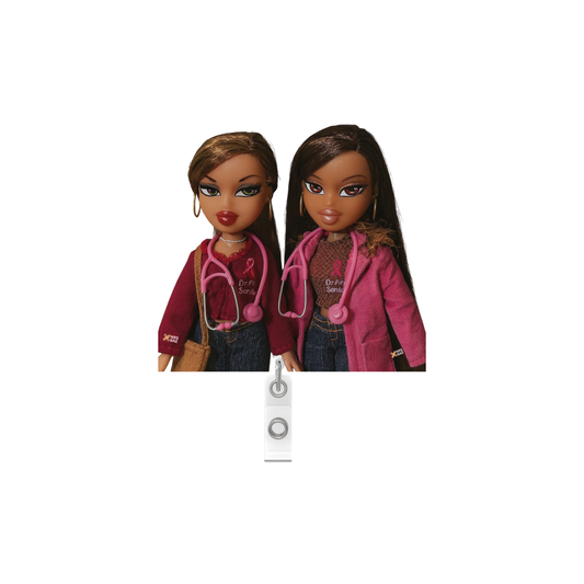 Bratz Bae Badge Reel- Pink Doc Hotties
