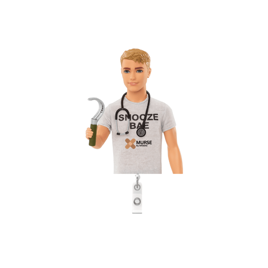 KEN DOLL Badge Reel- Ken the Blocker