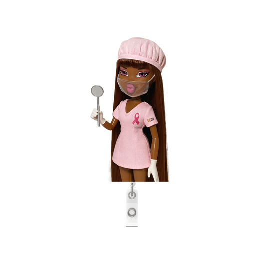 Bratz Bae Badge Reel- Pink Boss Bae Dental
