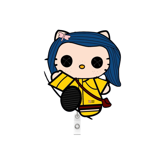 HELLO KITTY BADGES- Coraline Kitty