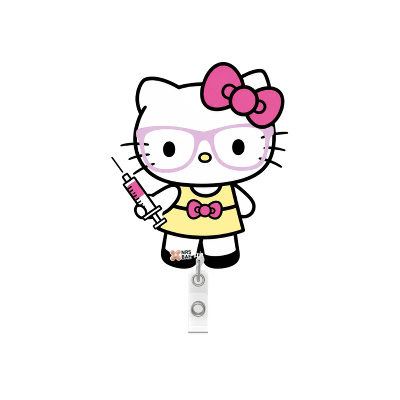 Hello Kitty Badge Reel- Heal Me Kitty