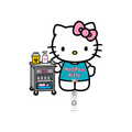 Hello Kitty Badge Reel- Med Pass Kitty