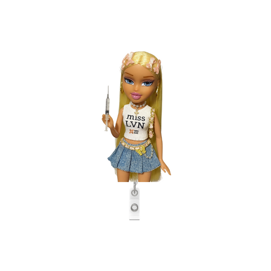 NEW! Bratz Bae Badge Reel- BP BAE LVN